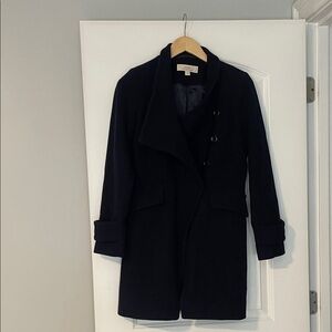 Trina Turk Midnight Blue Pea Coat